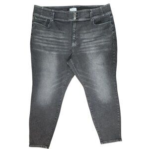 Lane Bryant Jeans Womens Plus Size‎ 28 Gray Flex Magic Waistband Stretch Jegging